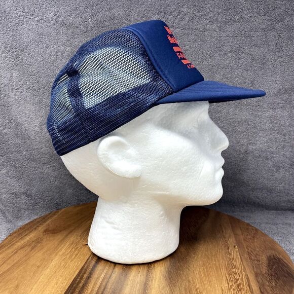 VTG Fairchild Corporation "We're Taking the High Ground" Blue Hat Cap Trucker - Picture 2 of 7